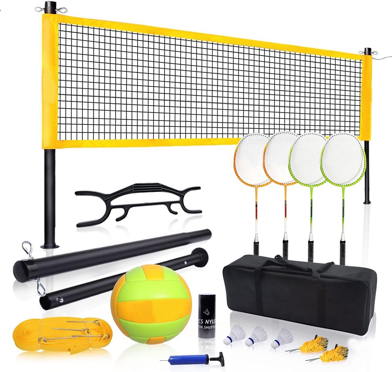 Badminton And Volleyball Game Set