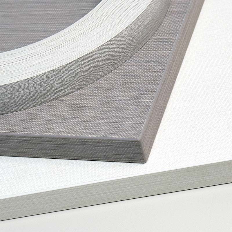 Fabric pattern cabinet PVC side tape