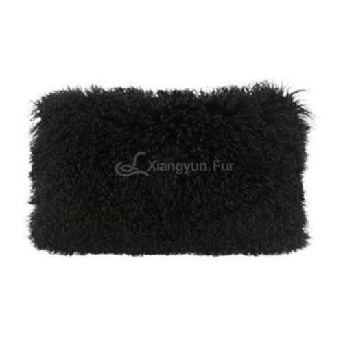 Black Mongolian Lamb Fur For Decoration
