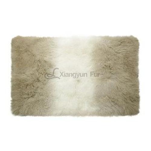 MONGOLIAN LAMB FUR BLANKET-OMBRE