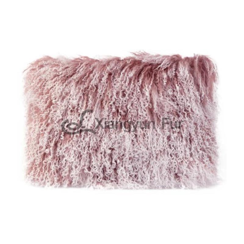 Rose Snow Top Mongolian Lamb Fur