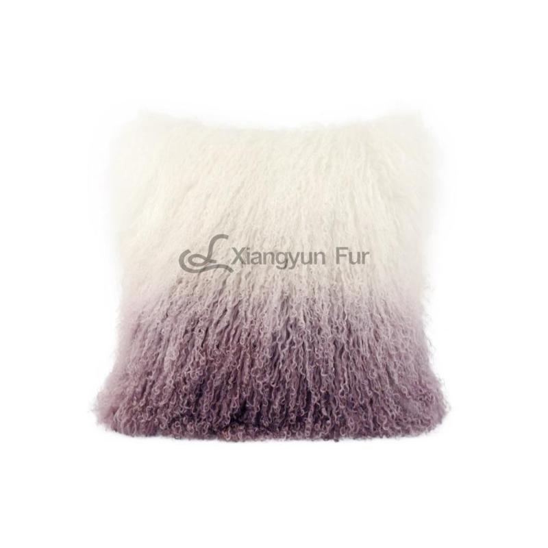 LILAC OMBRE Mongolian Lamb Fur