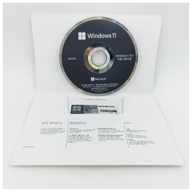 Microsoft Windows 11 Pro 64-bit (OEM Software) (DVD) Korean version