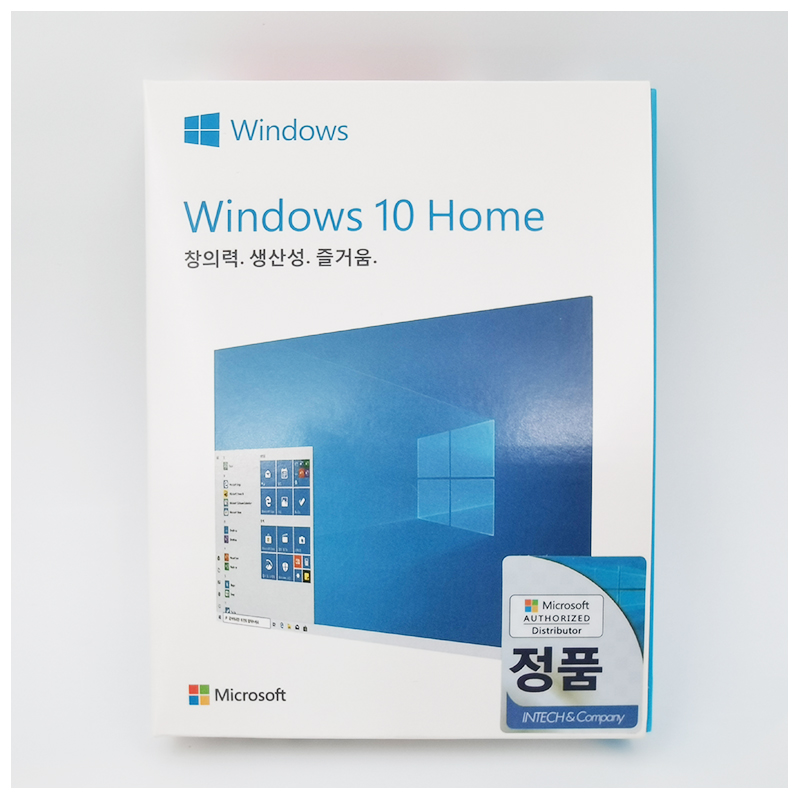 Microsoft Windows 10 Home 32-bit/64-bit Editions - USB Flash Drive (Full Retail Version) Language Korean