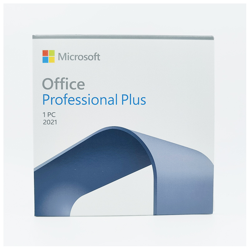 نسخه خرده فروشی دی وی دی Microsoft Office 2021 Pro Plus به زبان انگلیسی با کلید فعال سازی آنلاین