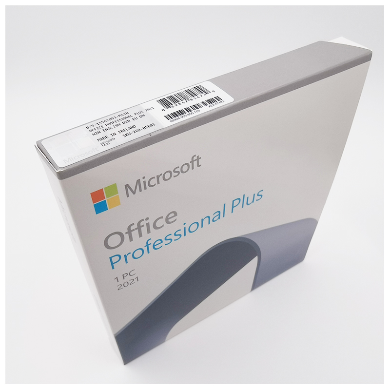 Microsoft Office 2021 Pro Plus DVD Retail Version in English with Online Activation Key