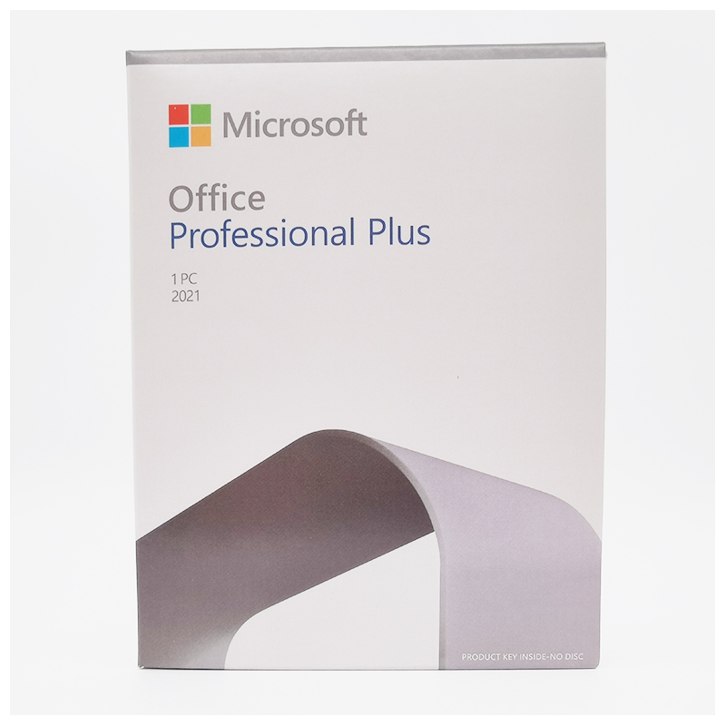 Microsoft munus professionalem Plus 2021 English Intl Online Retail Pack cum Keycard
