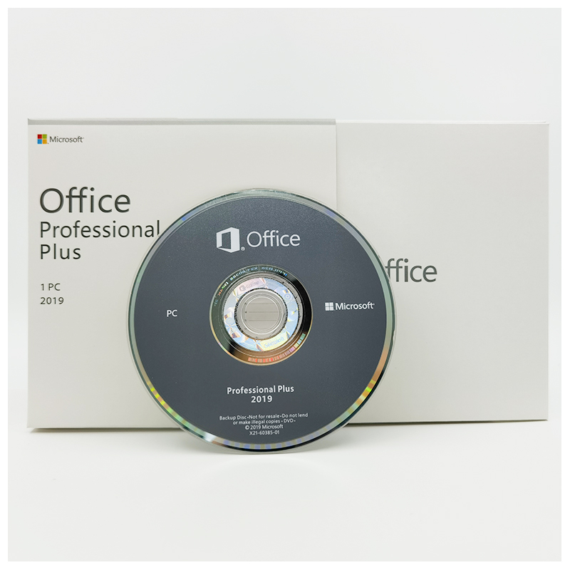 Microsoft Office 2019 Pro Plus DVD english for PC with online activation key