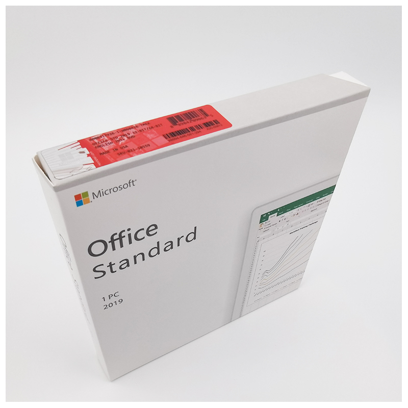 Microsoft Office 2019 Standard Retail Version with DVD and Activation Key