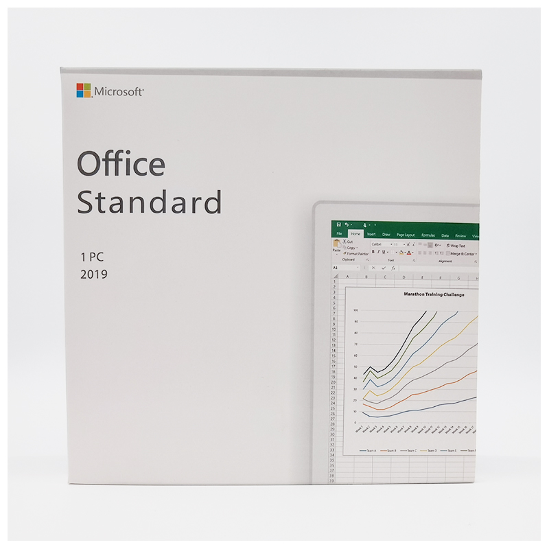 Microsoft Office 2019 Τυπική έκδοση λιανικής με DVD και κλειδί ενεργοποίησης
