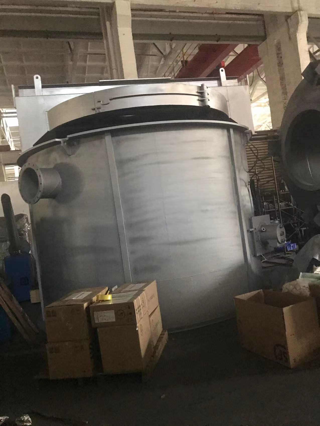 Lead battery recycling machine refining furnace for scrap lead battery