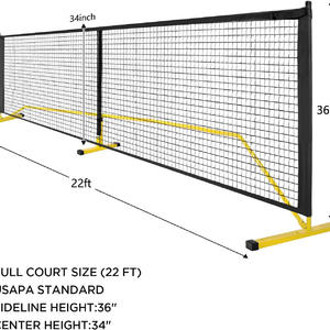 Inicie una nueva tendencia en entretenimiento al aire libre: el nuevo diseño Outdoor Pickleball Net lidera la tendencia