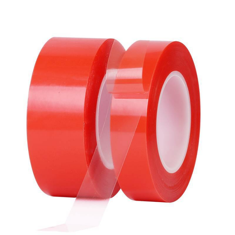 PET Transparent Strong Adhesive Red Film MOPP Double Side Tape