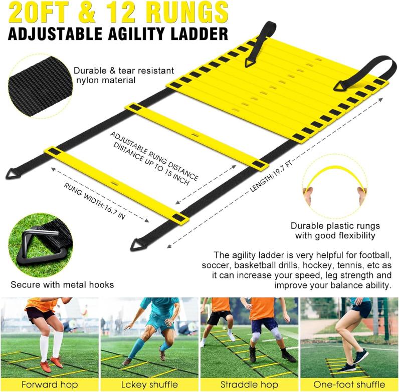 Soccer Nets Accessories-Agility Ladder