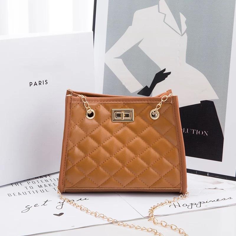  패션 좋은 품질 사용자 정의 로고가 있는 작은 사각형 체인 여성 핸드백 도매 핸드백 (1) 