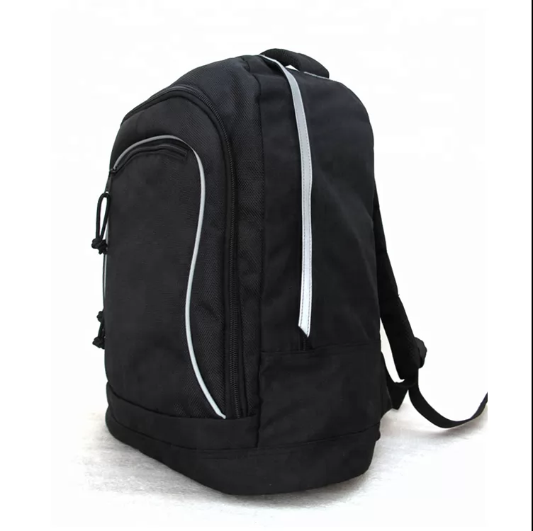 Polyester Black Laptop Backpack