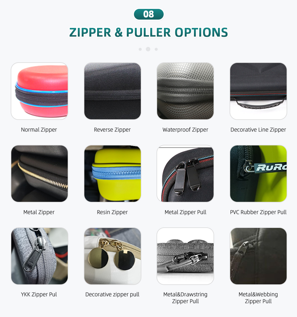  ZIPPER & PULLER OPTIONS 