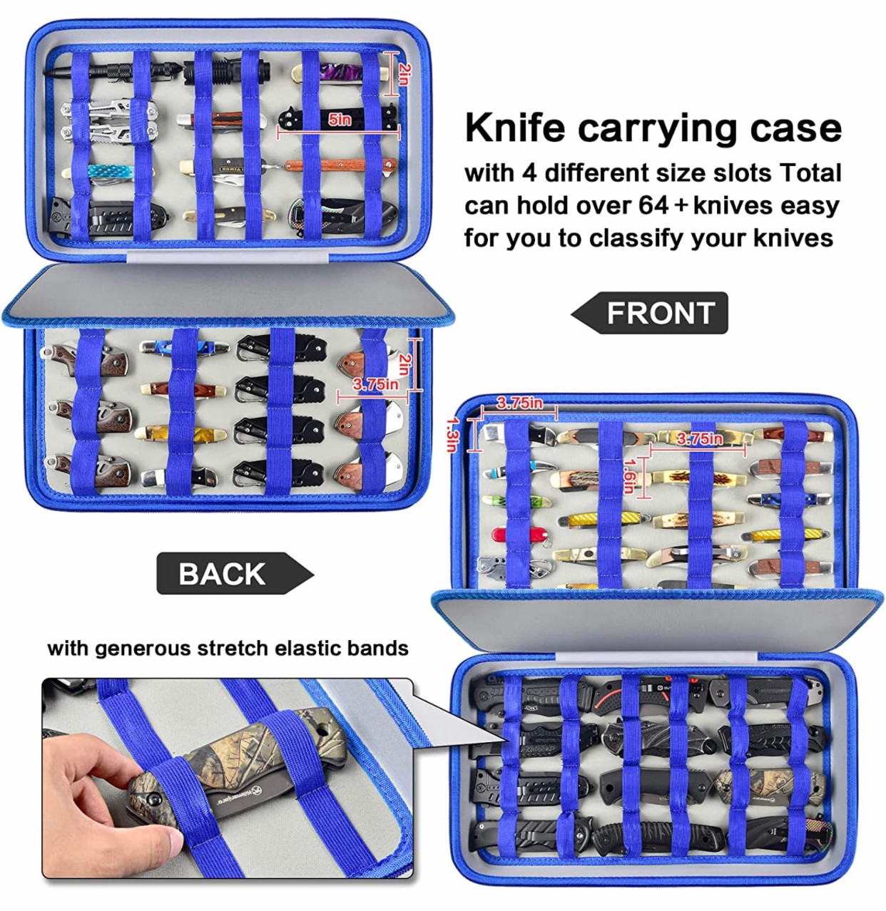 Customized Portable Eva Hard Shell Knife Case