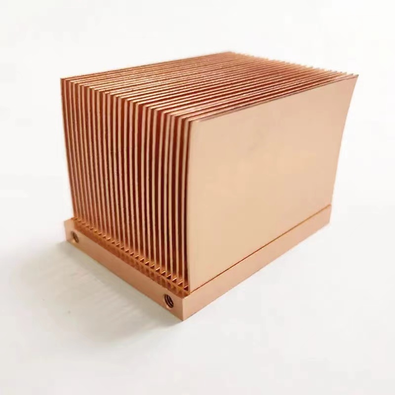 Copper shovel-tooth heatsink