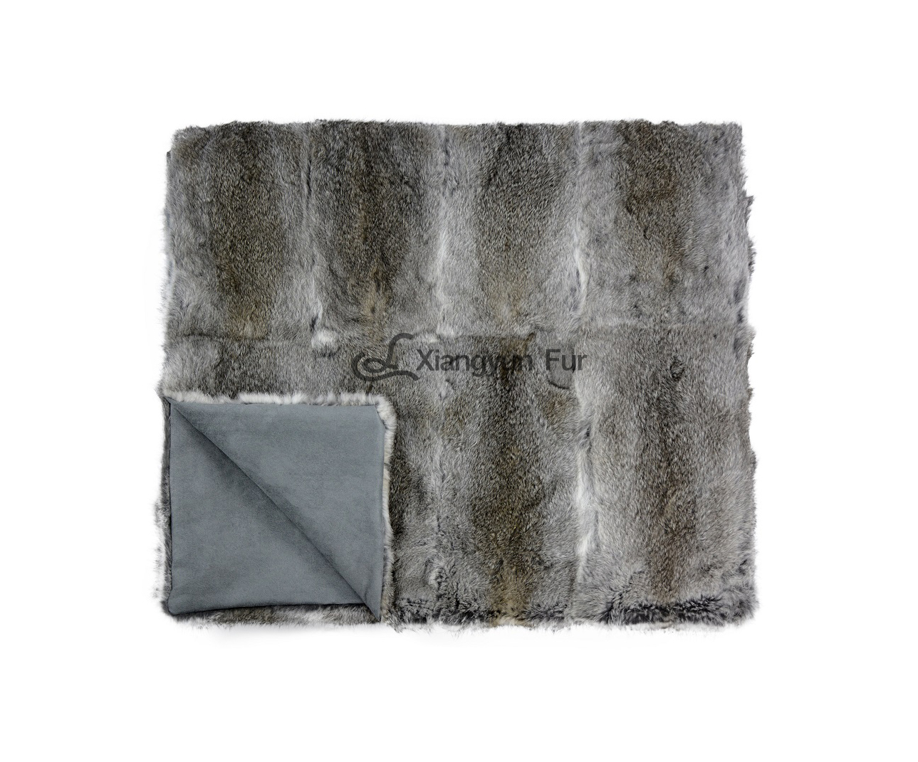 Natural Grey Rabbit Fur