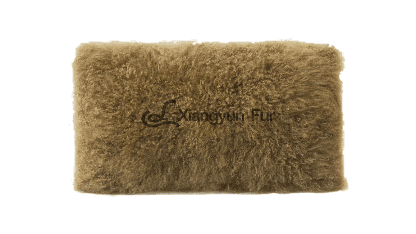 Golden CASHMERE FUR PILLOW