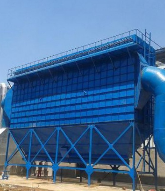 dust collector air flue and dust treatment system for scrap metal recycle system