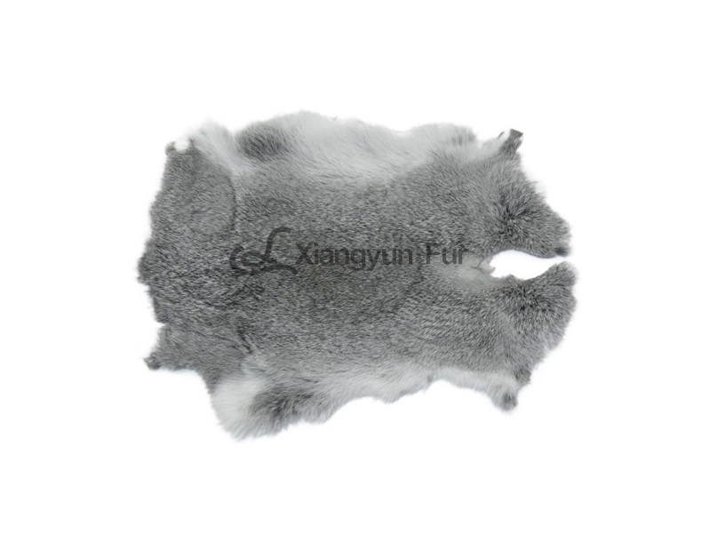 Natural Grey Rabbit Fur For Table Decor