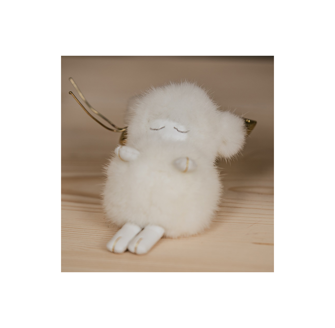 Sleeping Lamb Key Chain