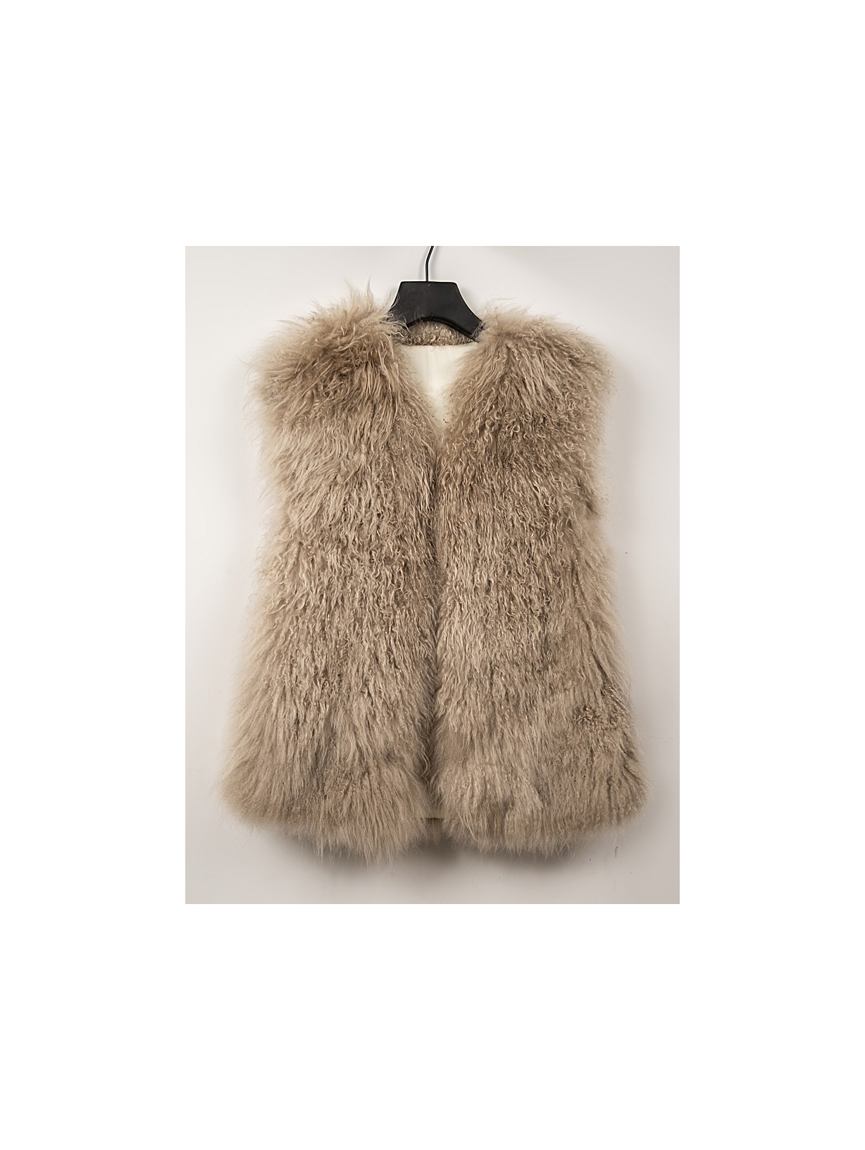 Gilet in pelliccia di agnello TIBETANO