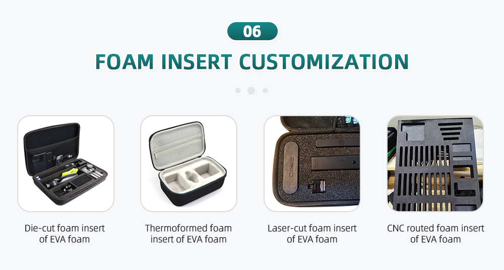  EVA personalizzata Custodia rigida da trasporto per batteria in schiuma EVA personalizzata 