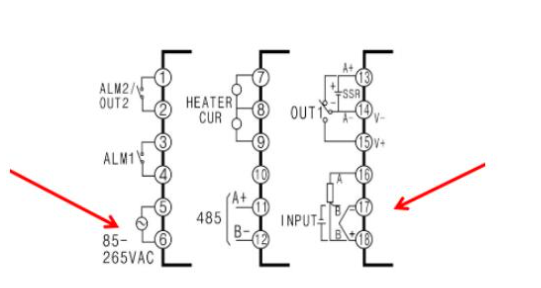 How to wire the digital display instrument