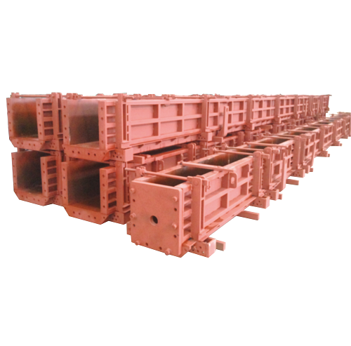 Steel mold for prefabricated solid square spun pile