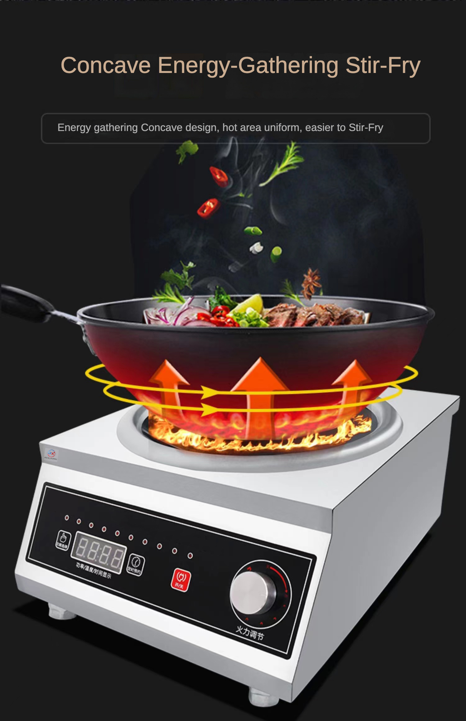  5000W Single Burner Flat Commercial Electric Induction Cooker {584451}
 <p style=