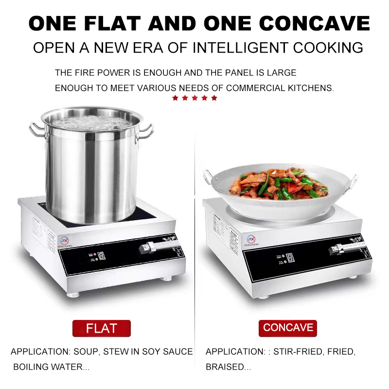 5000W Single Burner Concave Commercial Electric Induction Cooker