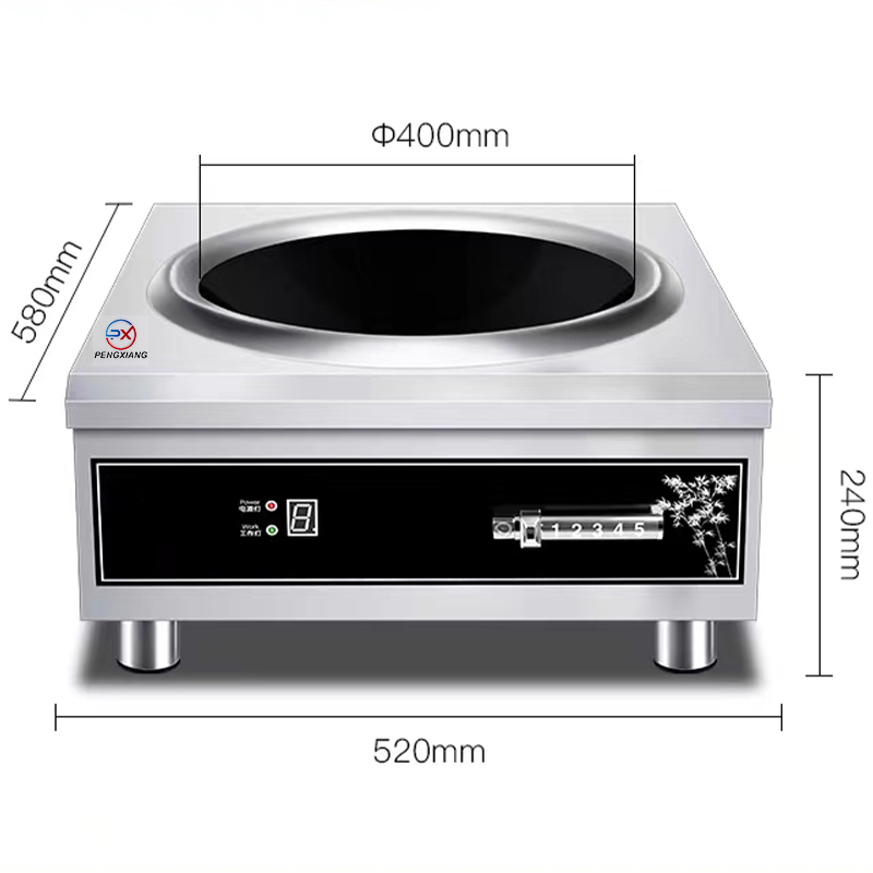 8000W Single Burner Concave Commercial Electric Induction Cooker