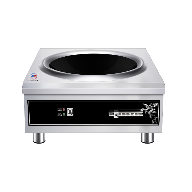 8000W Single Burner Concave လုပ်ငန်းသုံး လျှပ်စစ် Induction Cooker