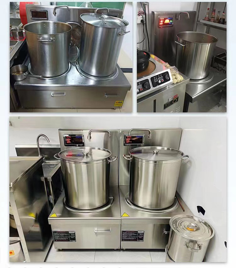 Dual-head Commercial Induction Soup Cooker