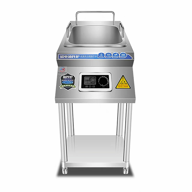 10L Single Tank Commercial Induction Deep Fryer ມີຂາຕັ້ງ