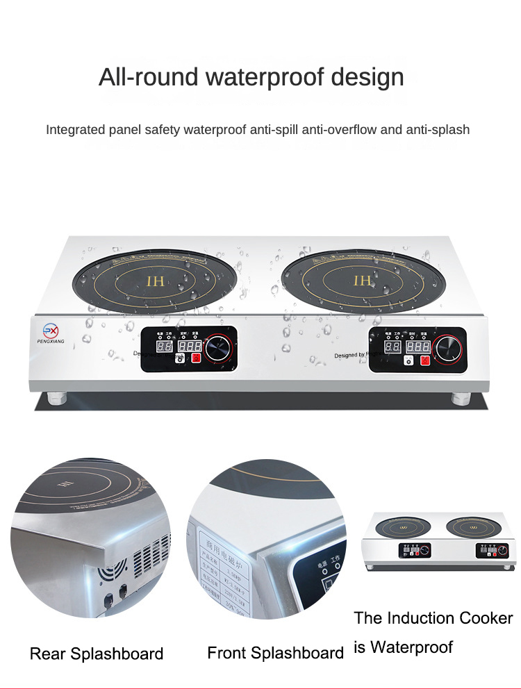  Dwi Burner Countertop6} Dwi Burner Induction Cooker69 Induksi Komersial Kaunter Penunu Pemasak 