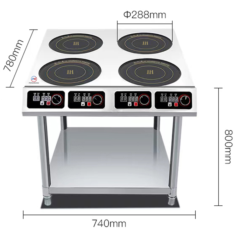 Four Burner Commercial Electric Induction Cooker