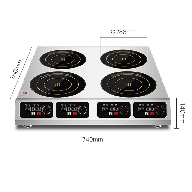 Four Burner Commercial Electric Induction Cooker