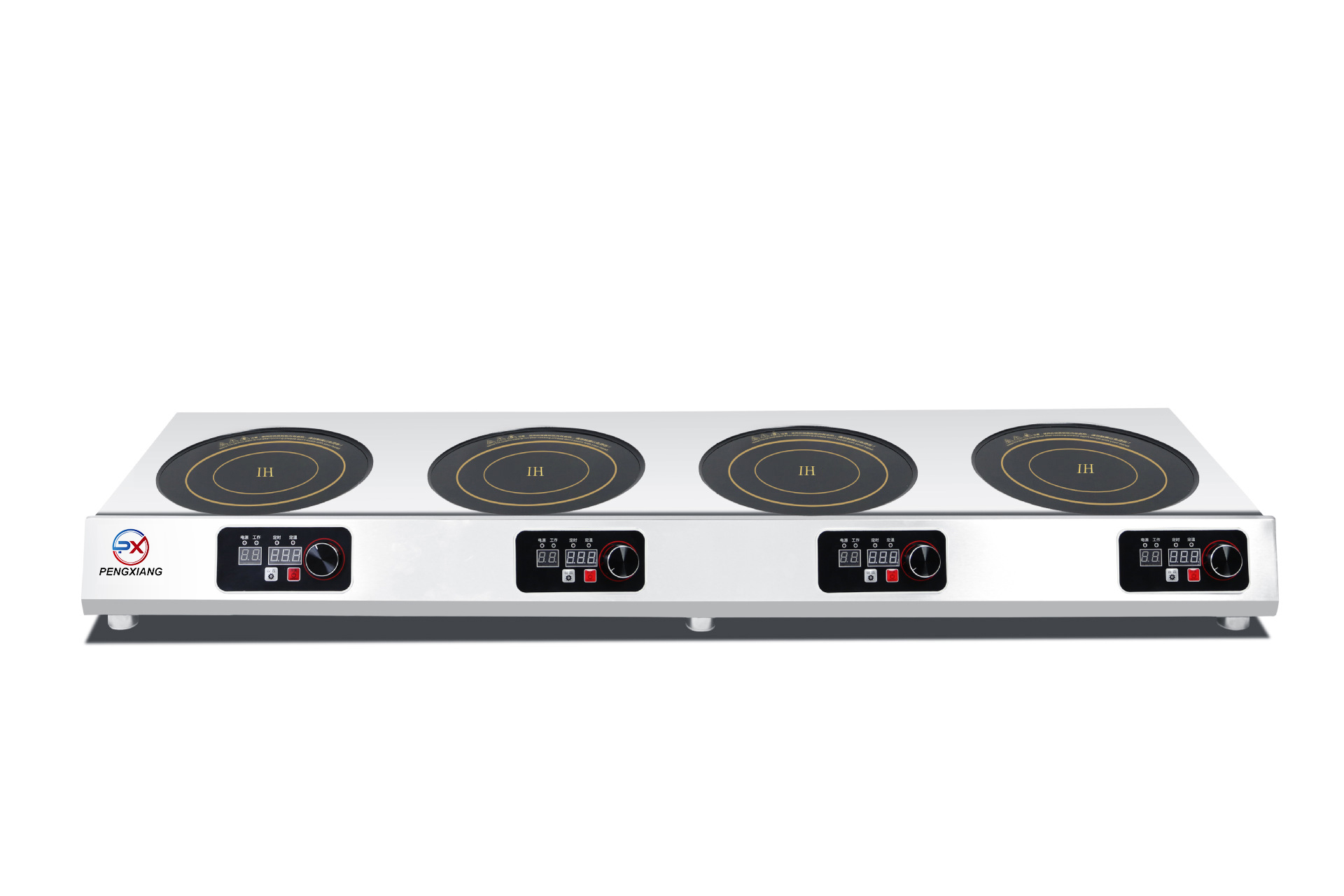 Four-Burner Countertop Horizontal Commercial Induction Cooker