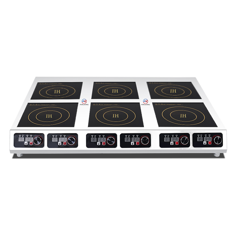 Six-Burner Countertop Commercial Induction Cooker