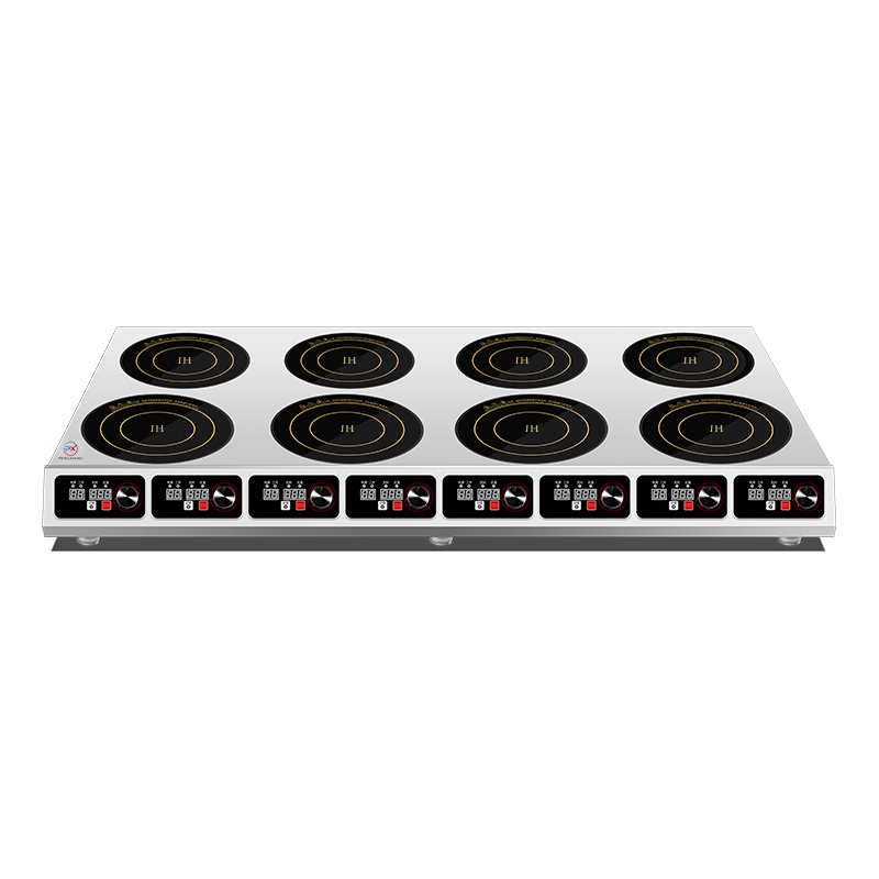  Eight-Burner Countertop Commercial Induction Cooker 