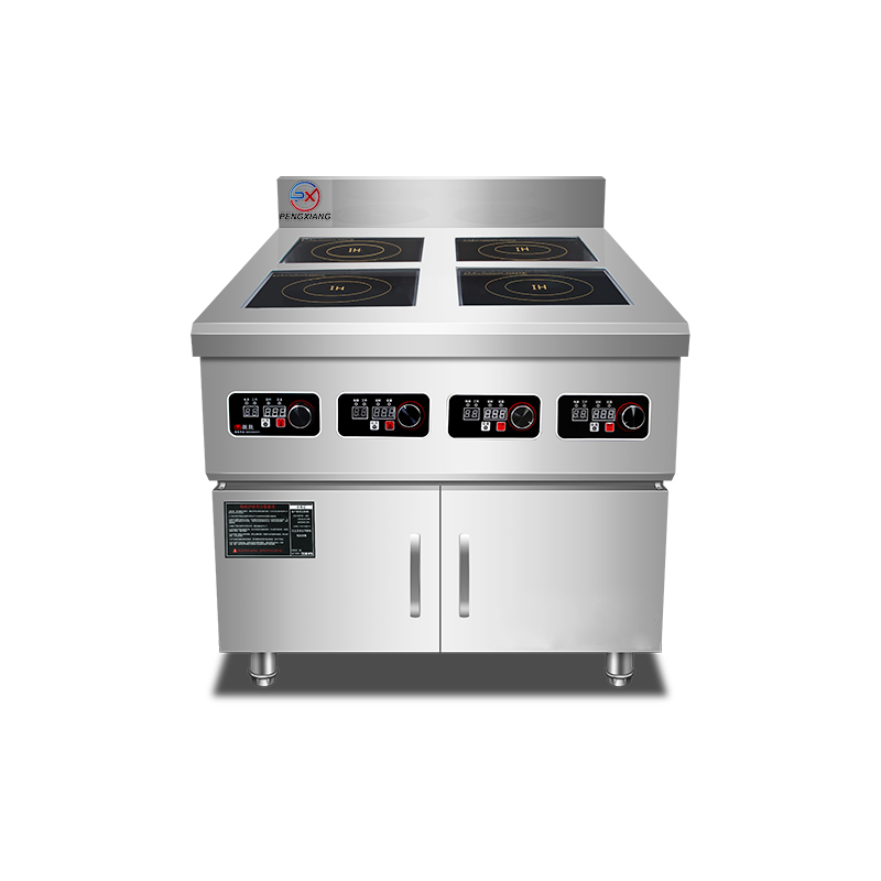 Four Burner Commercial Electric Induction Cooker with Cabinet