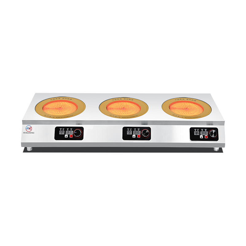 Three Burner Commercial Electric Ceramic Infrared Cooker