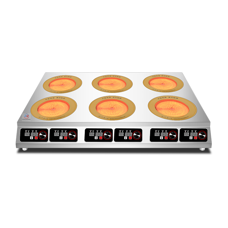 Six Burner Commercial Electric Ceramic Infrared Cooker