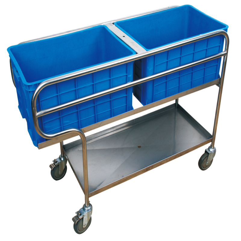 NL12301 Stainless steel treatment trolley