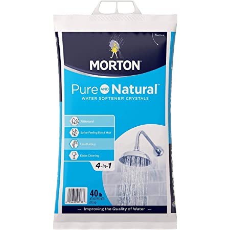 Morton 40 lb water softener salt solar crystals provide fresh, pure water for the home