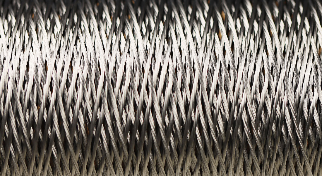 Stainless steel aramid threads